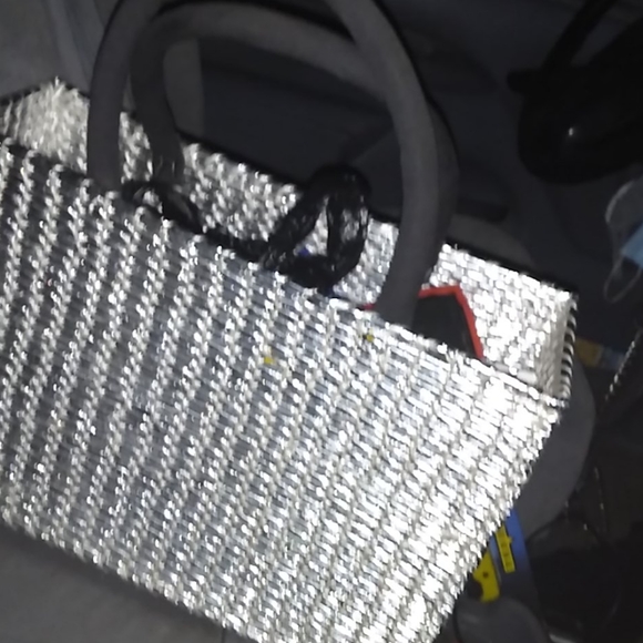 Handmade recycled straw bag - Picture 2 of 5